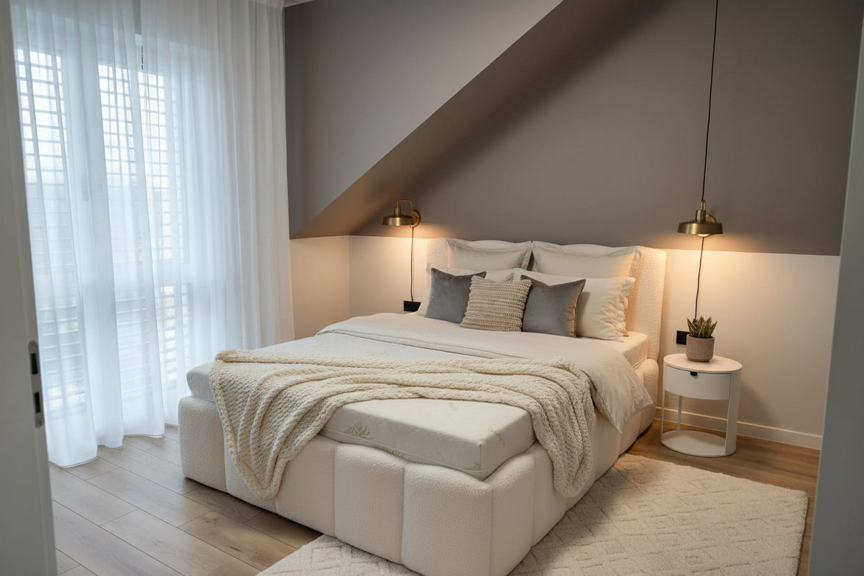 Łóżko sypialniane Perła 160x200 – kremowe catch me, elegancja i komfort