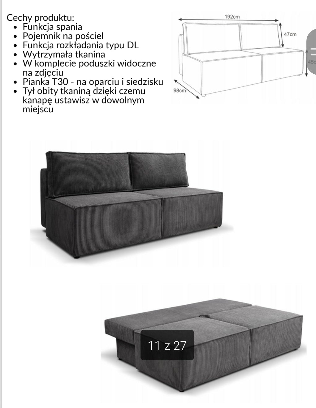 Sofa Lova 192