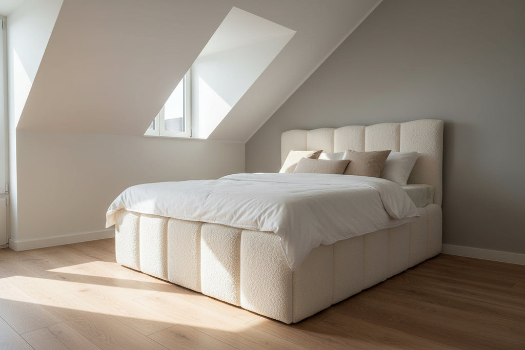 Łóżko sypialniane Bianka 160x200 – białe, elegancja i komfort
